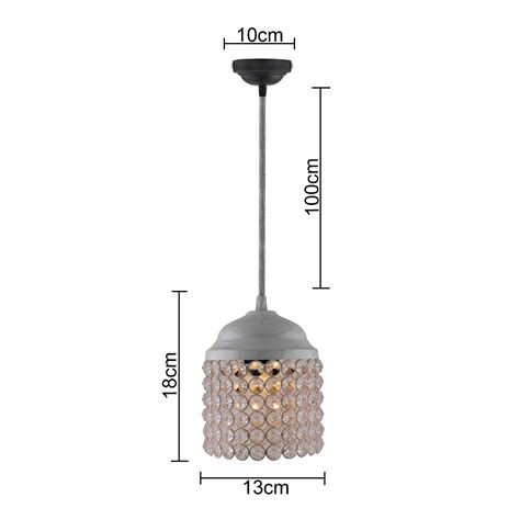 Homesake White Crystal Hanging Cylinder Light Pendant Buy Homesake