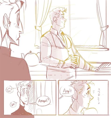 Angels Having Babs Good Omens Book Color Of Life Cute Gay