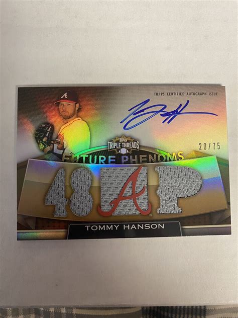 Topps Triple Threads Future Phenoms Sepia Tommy Hanson