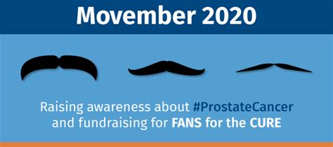 Movember Is Here Fans For The Cure Prostate Cancer Awareness