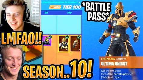 Streamers React To ALL NEW Battle Pass Items Season X 10