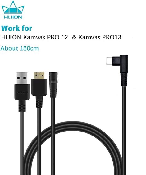 HUION Cable 3 en 1 para KAMVAS Pro 12 y Pro 13 Amazon es Electrónica