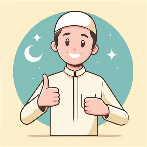 Premium Vector Islamic Character Illustrations Collection