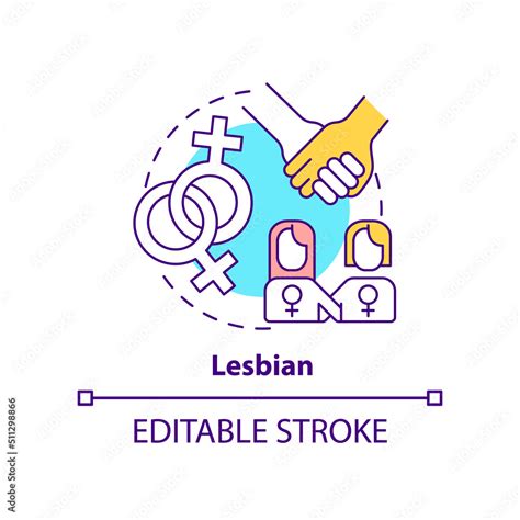 Lesbian Concept Icon Female Same Sex Partners Sexual Identity Lgbt