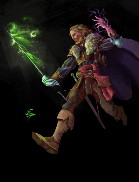 [oc] Umberto The Half Elf Bladesinger Wizard Commissions Open R Dnd