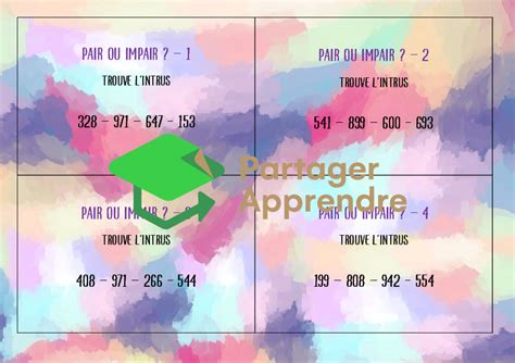 Part App Cartes à tâches pair ou impair