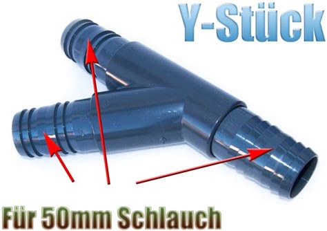 Y St Ck Mm Zoll Mit Schlaucht Llen Aus Pvc Und Mm