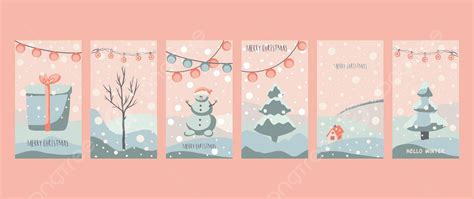 Cute Pastel Christmas Card With Snowman And Tree Vector Xmas Poster