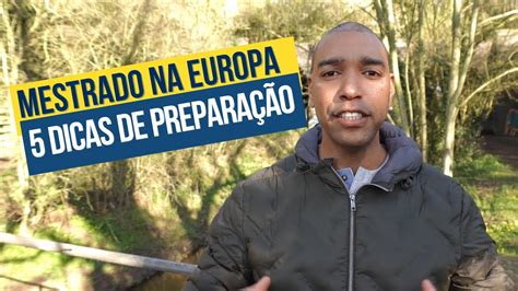 Prepare se para PÓS GRADUAÇÃO NA EUROPA 5 Passos YouTube