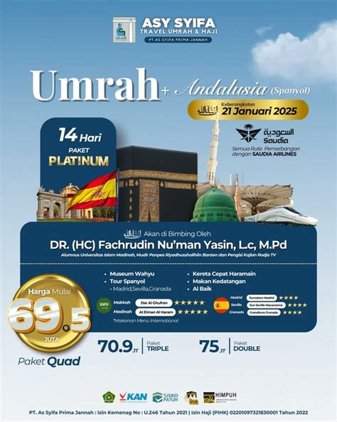 Paket Umroh Asy Syifa Travel Umroh Dan Haji