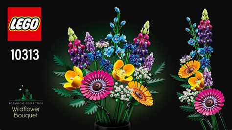 Lego Icons Wildflower Bouquet Pcs Step By Step Building