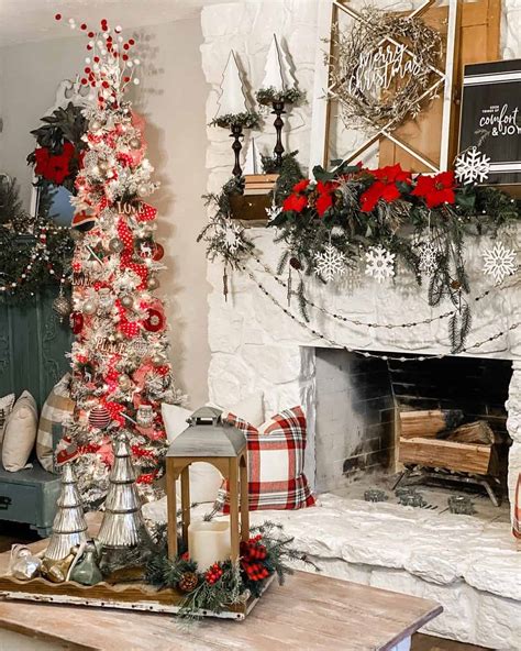 White Stone Fireplace With Dark Wood Mantel Soul Lane