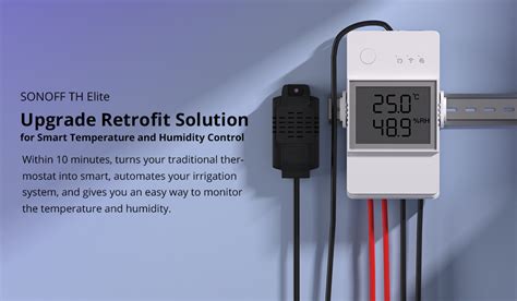 SONOFF THR316D Elite Smart Temperature And Humidity Monitoring Switch