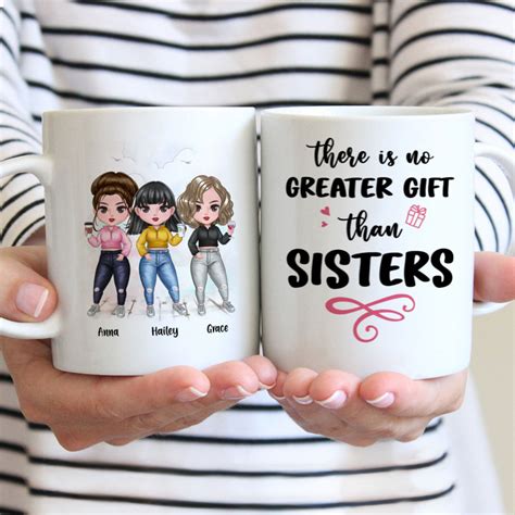 Personalized Sister Mug There Is No Greater Gift Than Sisters