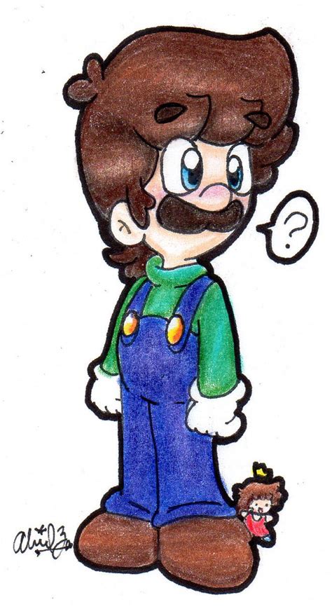 A Wild Luigi Has Appeared By Babyabbiestar On Deviantart