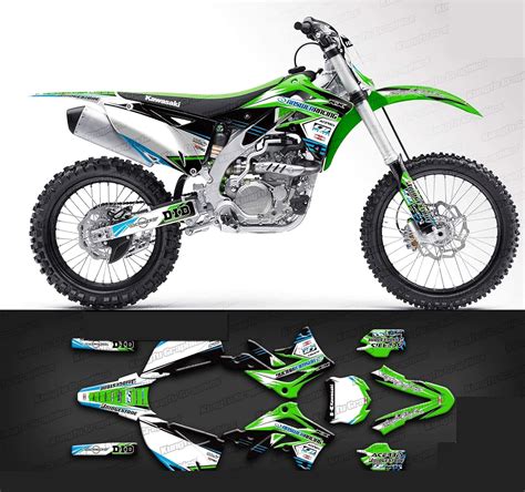 Kungfu Graphics Custom Decal Kit For Kawasaki Kx450f 2013