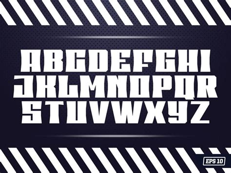 Premium Vector | Sport font Vector alphabet with latin letters