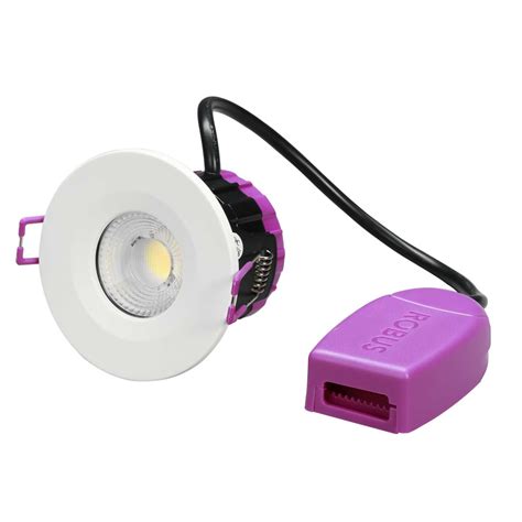 Robus Ultimum W Led Fire Rated Colour Selectable Downlight White