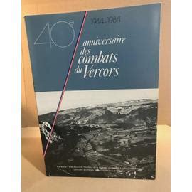 40 Anniversaire Des Combats Du Vercors 1944 1984 Rakuten