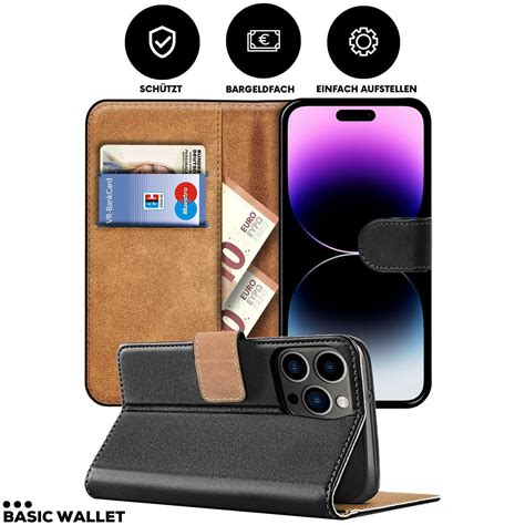 H Lle Tasche F R Iphone Pro Max Klapp Tasche Schwarz Etui