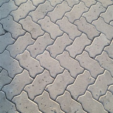 Concrete Gray Zig Zag Paver Blocks For Outdoor Thickness Mm Rs