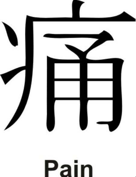 Kanji Symbol For Pain Japanese Tattoo Words Japanese Tattoo Symbols