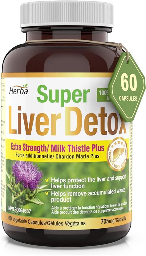 Amazon Herba Liver Detox Supplement 60 Capsules Liver Health