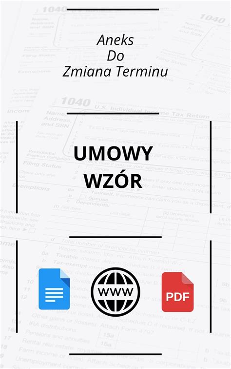 Aneks Do Umowy Zmiana Terminu Wz R Word Pdf