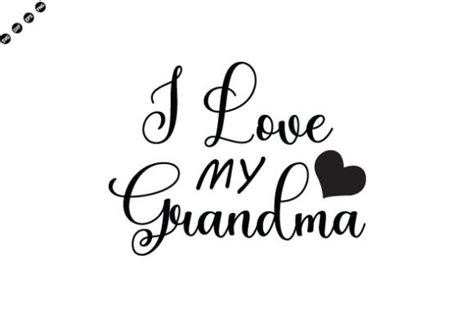 I Love My Grandma Svg Graphic By Svg Shop · Creative Fabrica