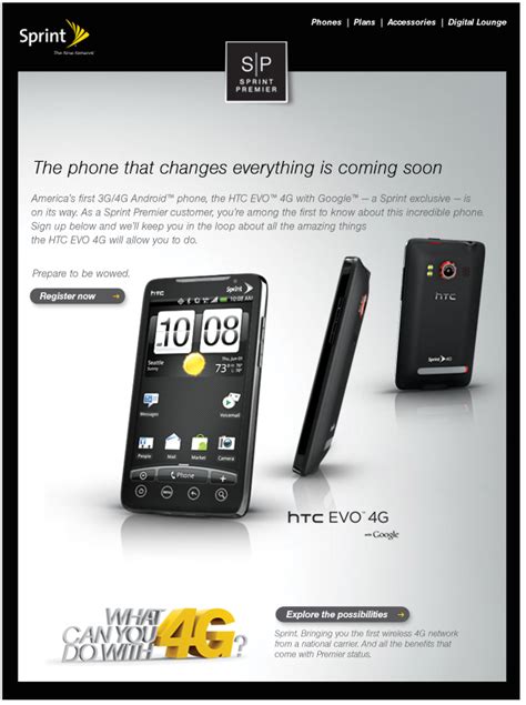 Sprint Officially Announces Android Htc Evo 4g Wimax Phone Talkingdigital