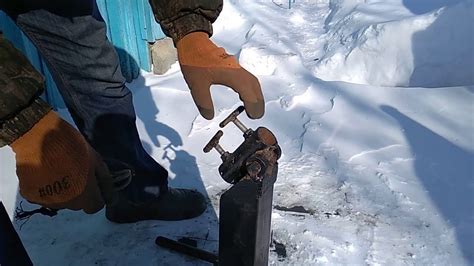 выдергиватель столбов своими руками из металлолома - YouTube