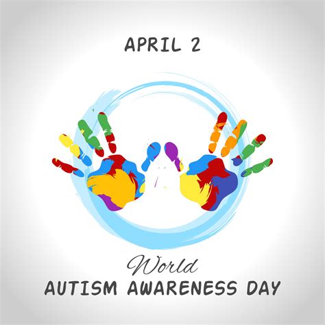 World Autism Awareness Day Theme Template Vector Illustration