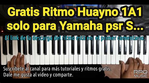 Ritmo Gratis Huayno A Con Sonidos Samples Para Yamaha Psr S Ritmos