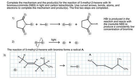 Solved Complete The Mechanism And The Products For The