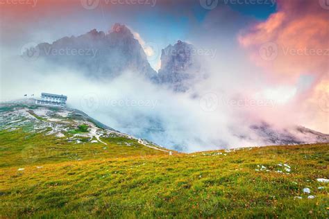 Sunrise in the National Park Tre Cime di Lavaredo 1388574 Stock Photo ...