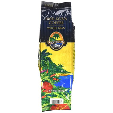 100% Pure Hawaiian Kona Coffee 1lb Nicky Beans