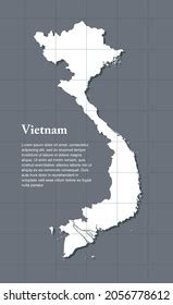 Mapa Vectorial Detallado De Vietnam Aislado Vector De Stock Libre De