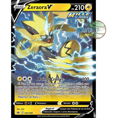 Zeraora V Ultra Rare 53 198 Epee Et Bouclier 6 Regne De Glace