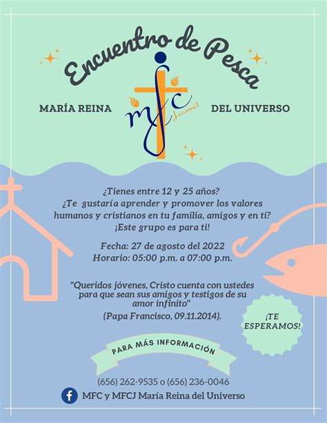 Te invitamos a... - MFC y MFCJ María Reina del Universo | Facebook