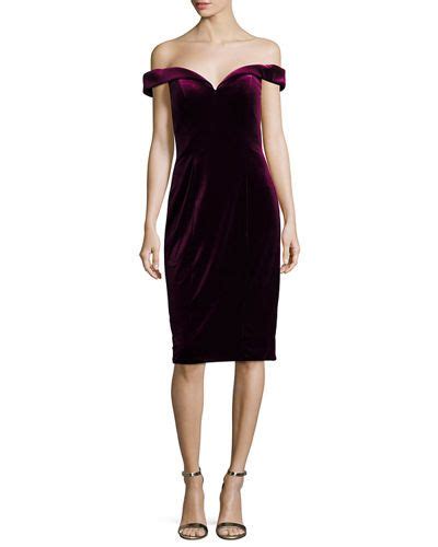 Jovani Off The Shoulder Velvet Sheath Cocktail Dress Jovani Cloth