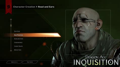 Dragon Age Inquisition Gameplay Feature Character Creation Youtube