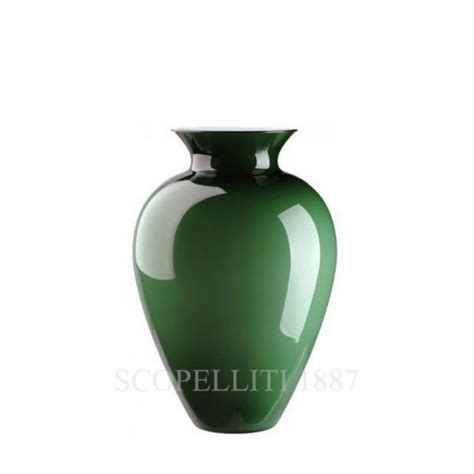 Vaso Labuan Venini Verde Mela 706 63 SCOPELLITI 1887 Vetro Di