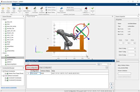 Plan Manipulator Path For Dispensing Task Using Inverse Kinematics