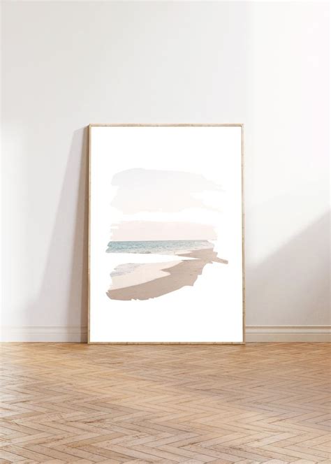 Boho Beach Gallery Wall Set Of 5 Prints Boho Coastal Wall Art Beach Printable Ocean