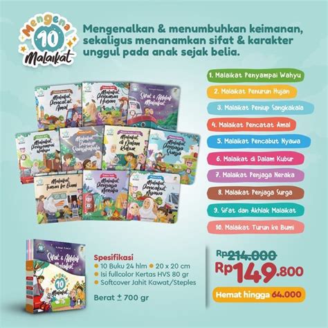 Jual Mengenal Malaikat Ready Stock Paket Buku Mengenal Malaikat