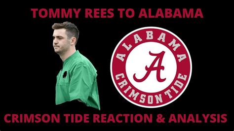 Alabama Football: Tommy Rees Hired as Offensive Coordinator | Reaction ...