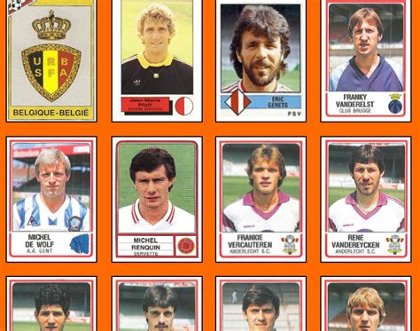 Old School Panini Mexico 86 Présentation De La Belgique