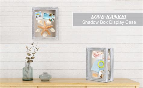 Love Kankei Shadow Box Frame 8x10 Shadow Box Display Case With Linen Back