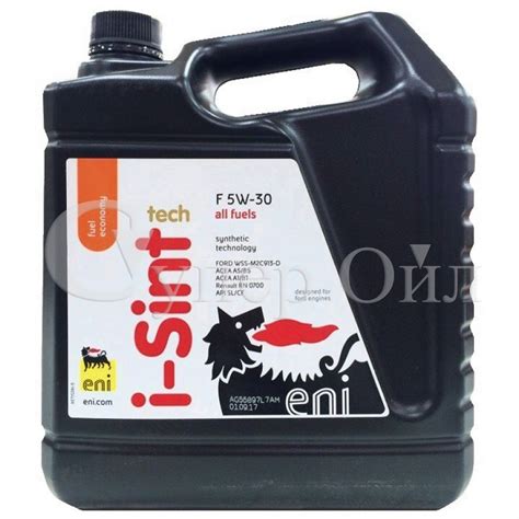 Моторное масло Eni i-Sint Tech F 5W-30 (5 л.) - Интернет магазин СуперОйл