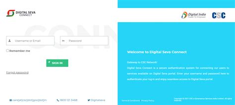 Csc Digital Seva Portal Registration Login Services List At